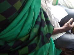 Tamil hot saree aunty dicking and grouped in bus
